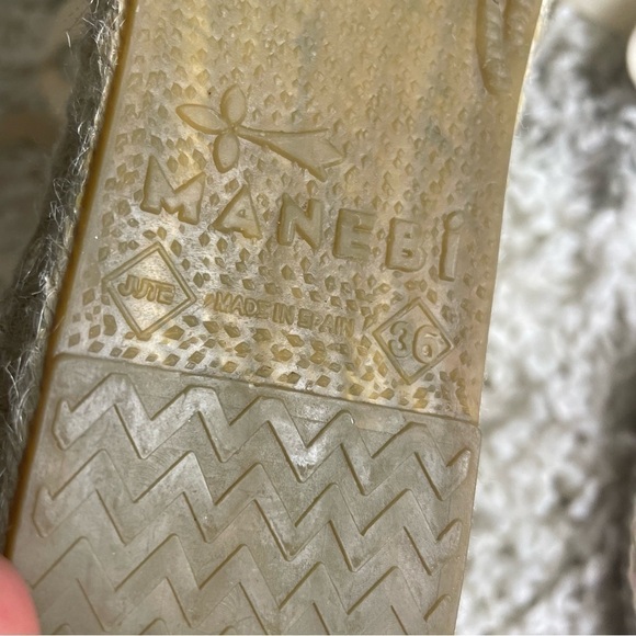 Manebi Raffia Stripes Flat Valenciana Espadrilles Yucatán Pink and Green - Picture 11 of 13